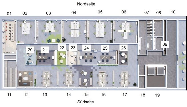 Grundriss Benchmarkgebäude